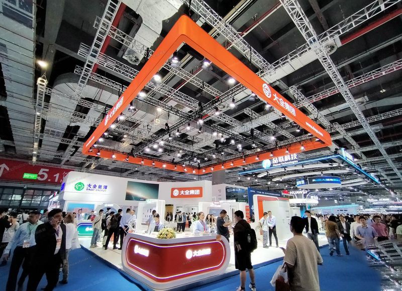 SNEC 上海光伏展展台搭建案例照片-大全集团