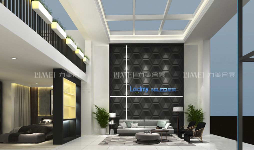 广州(光亚)照明展设计搭建案例-乐的美形象区效果图 广州(光亚)照明展设计搭建案例-乐的美形象区效果图