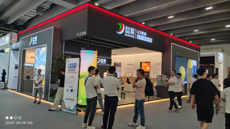 深圳展台搭建公司案例,蓝景LED照明